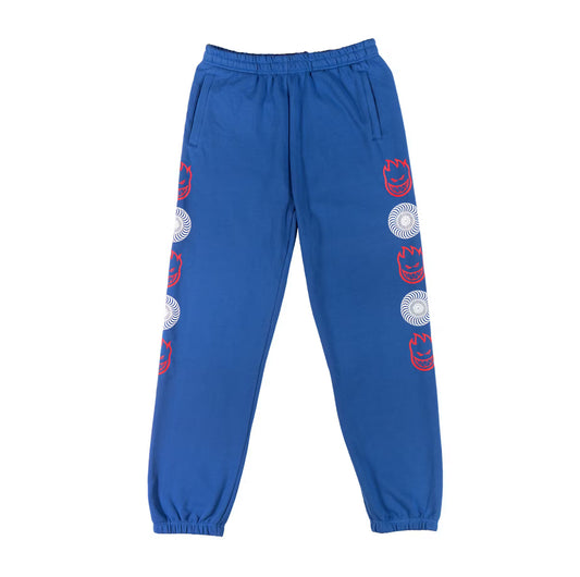 Spitfire Big Head Swirls Sweat Pants Blue XL