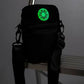 SLUSHCULT ANYWHERE SIDE BAG ALL BLACK CORDUROY