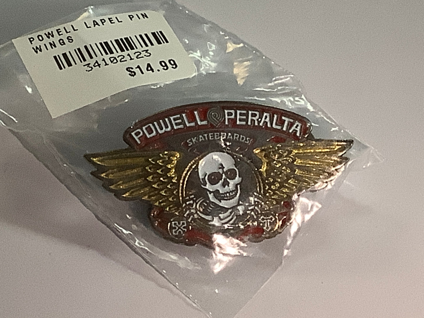 Powell Peralta Lapel Pin WINGED RIPPER