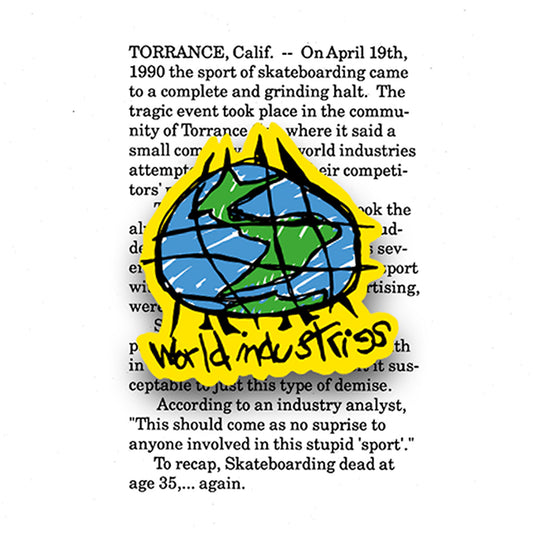 World Industries Scribble Logo enamel lapel pin