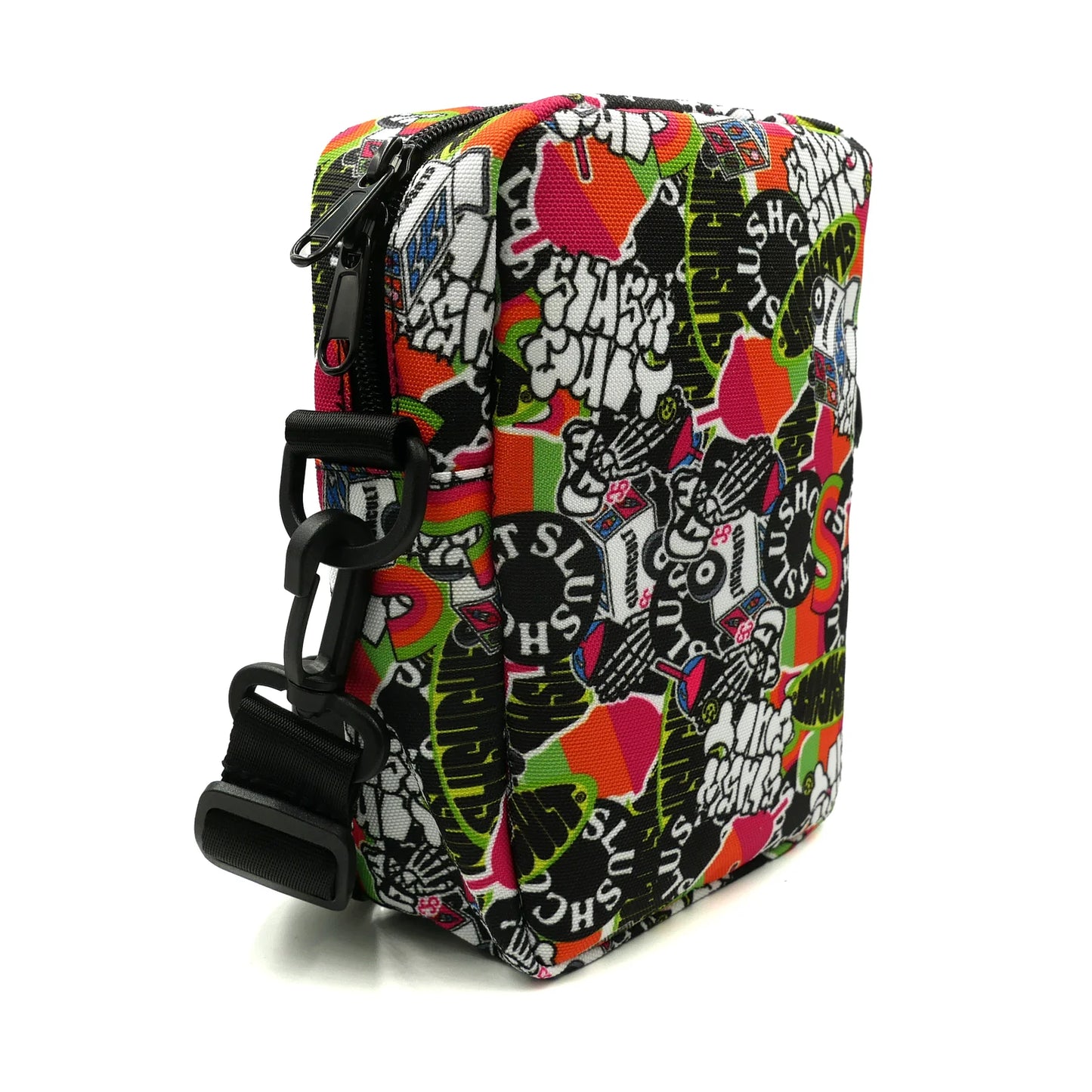 SLUSHCULT ANYWHERE SIDE BAG "STICKER SLAP V2" PRINT