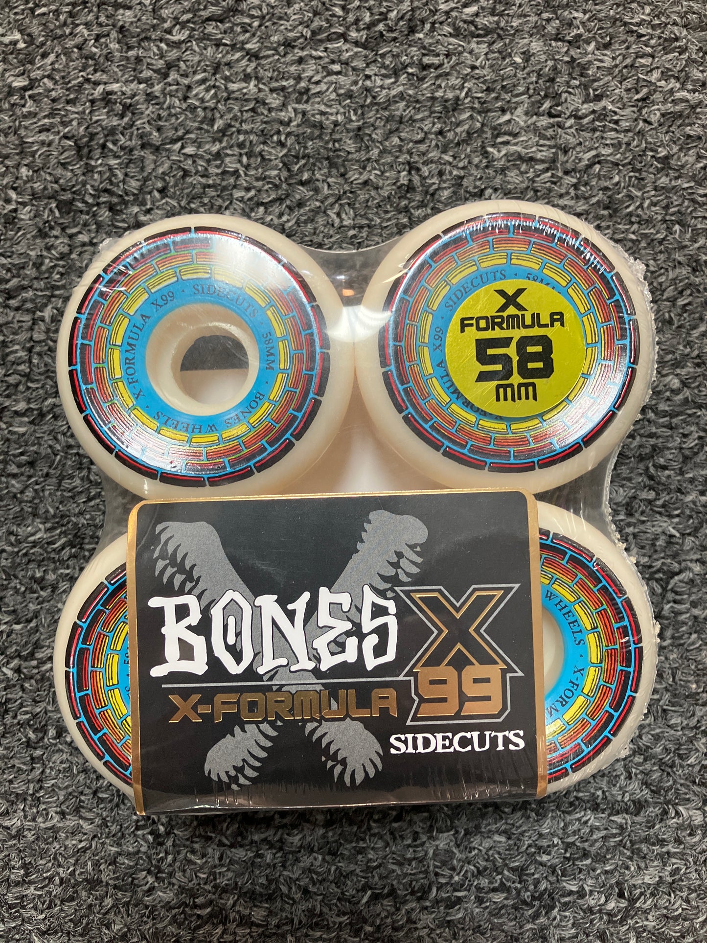 BONES 58mm 99a WHEELS X-FORMULA WISHING WELL V5 SIDECUT