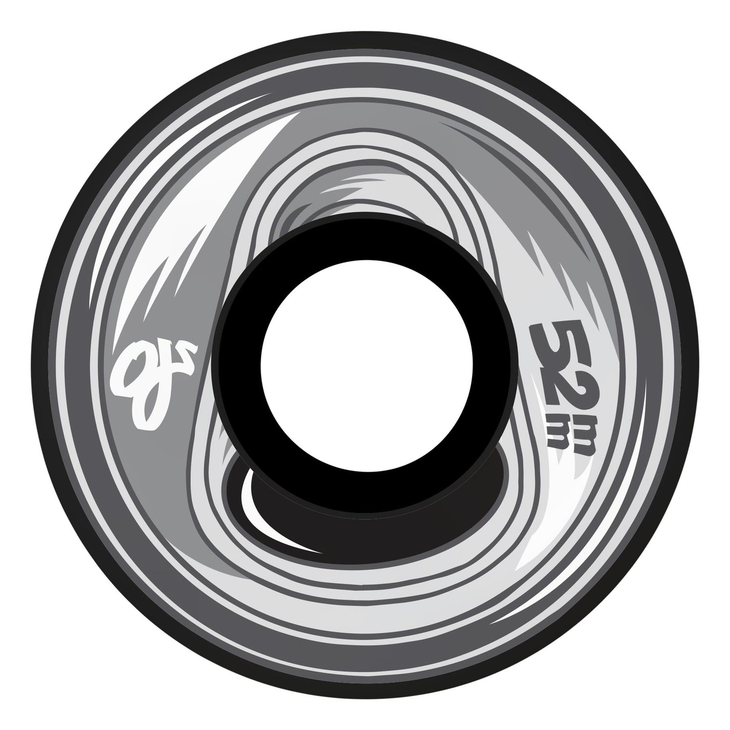 OJ 52mm skateboard wheels Frozen Energy Keyframe Black 92A