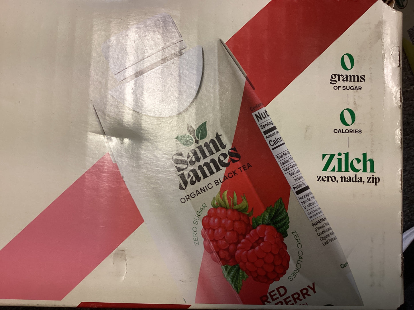 Saint James Red Raspberry Organic Black Tea 16.9 FL OZ