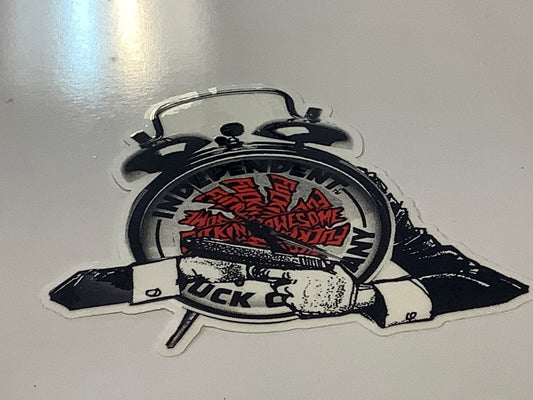 Fucking Awesome X Independent Sticker Clock Gun 5”x4.5”