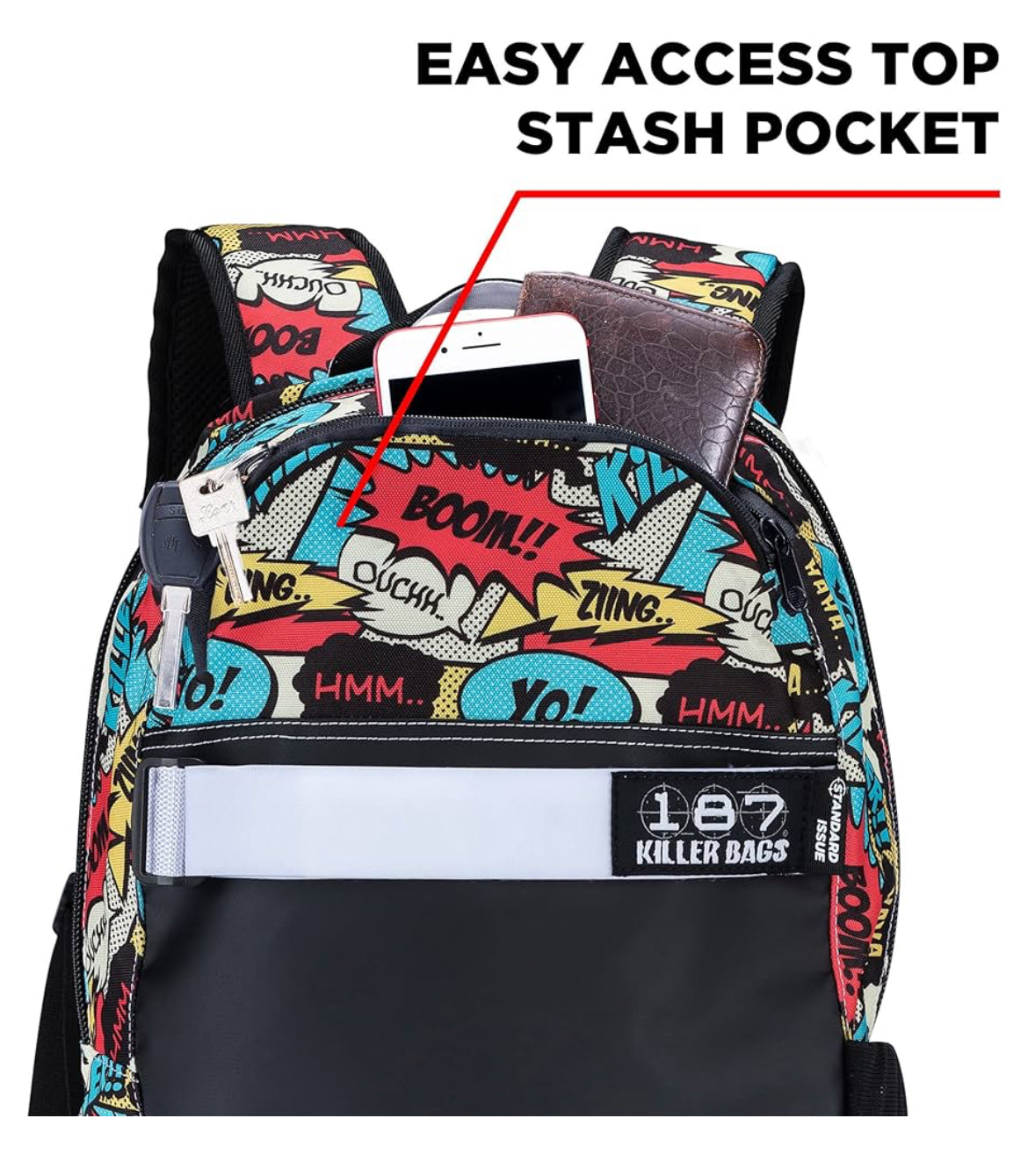187 Backpack With Board Straps - Comic