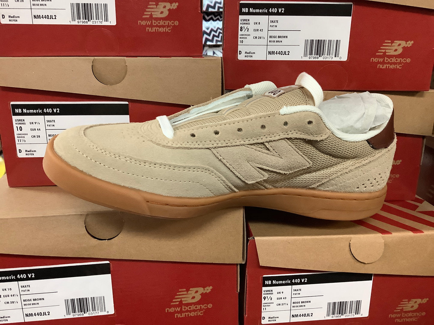 New Balance Numeric 440 V2 Shoes Beige