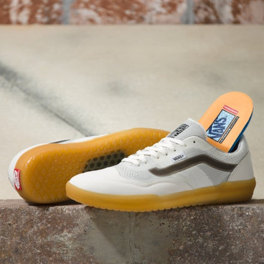 Vans Ave Knit Pro Skate Shoes White/Gum