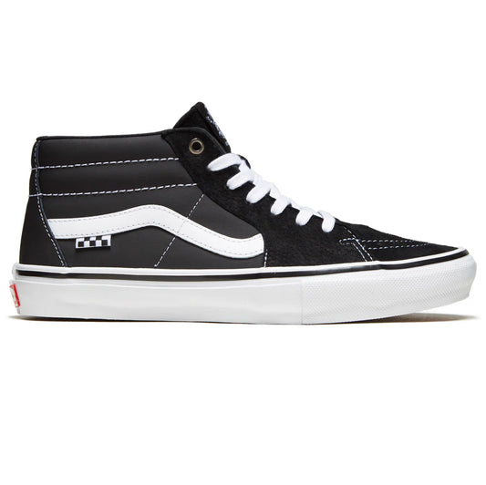 Vans Skate Grosso Mid Black/White/Emo Leather Shoe