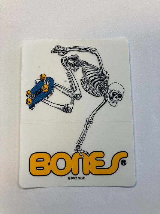 Powell Peralta Skateboarding Skeleton Sticker 4”