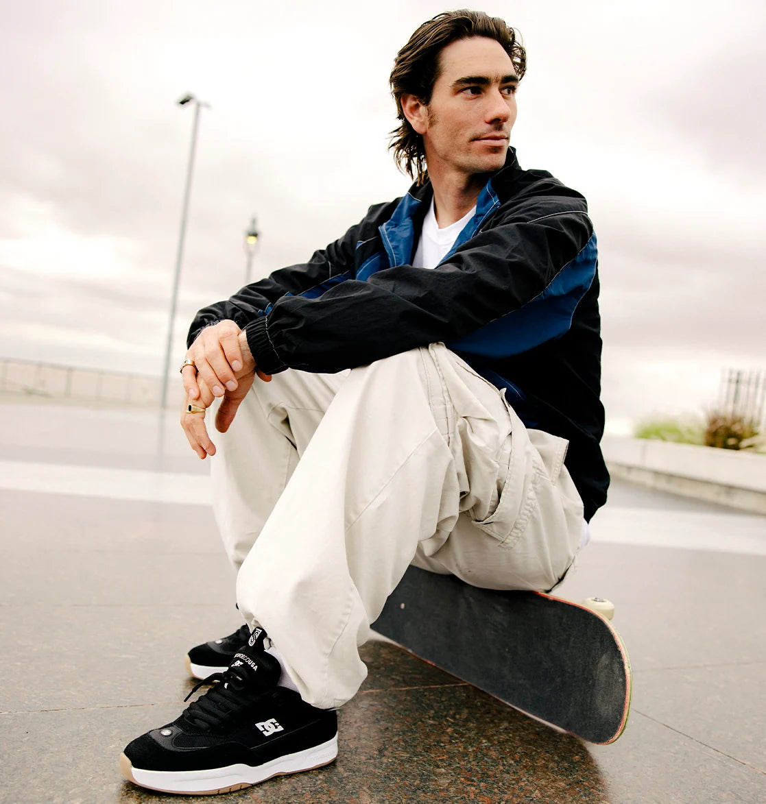 DC SHOES PRO SKATEBOARD SHOES JS 2 BLACK/WHITE/GUM by John Shanahan