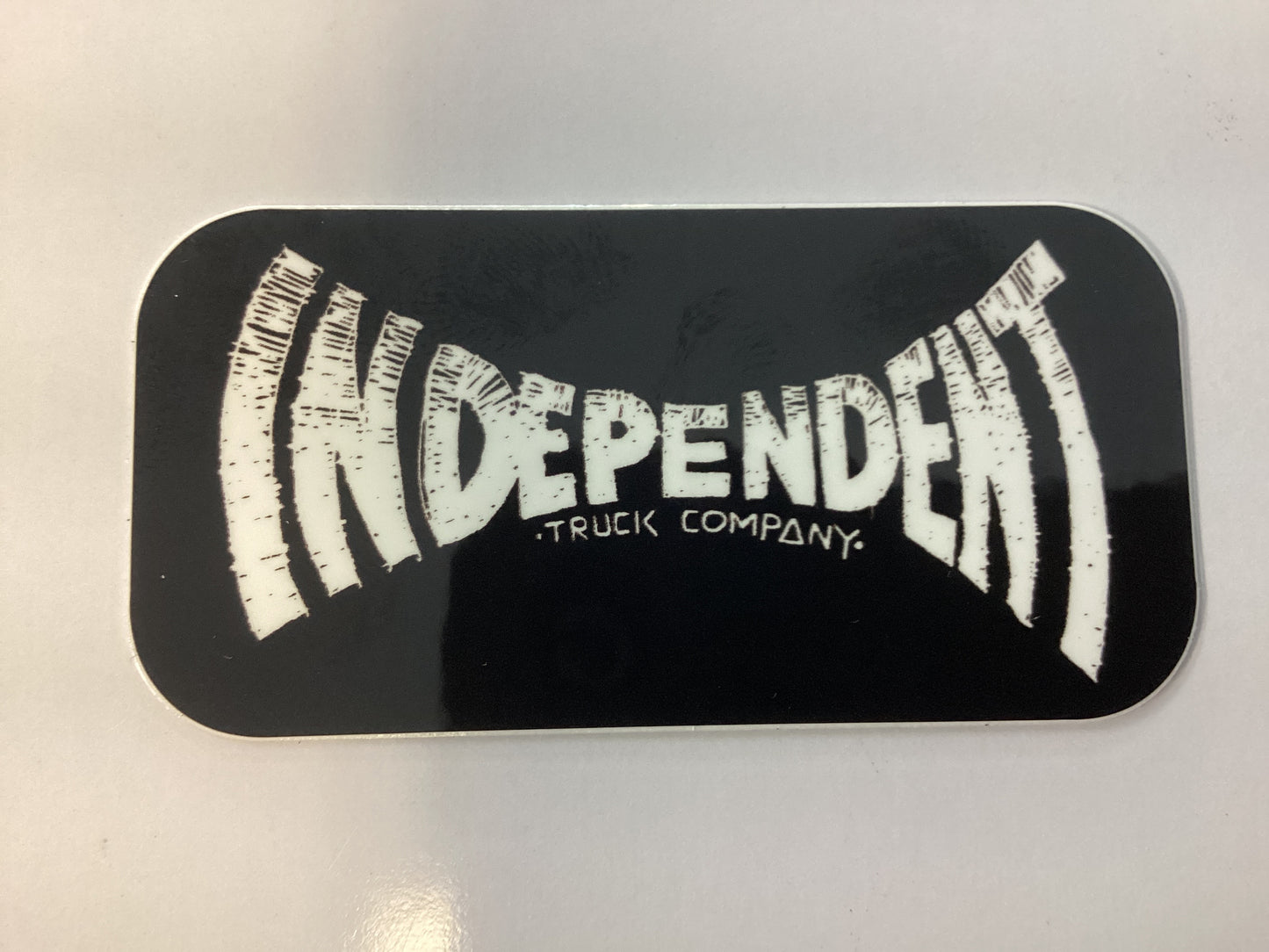 Independent Sticker 3”x1.5” black white Bratrud