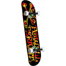 Powell Peralta mini Vato Rat Leaves Birch Black Complete Skateboard - 7.5 x 28.65