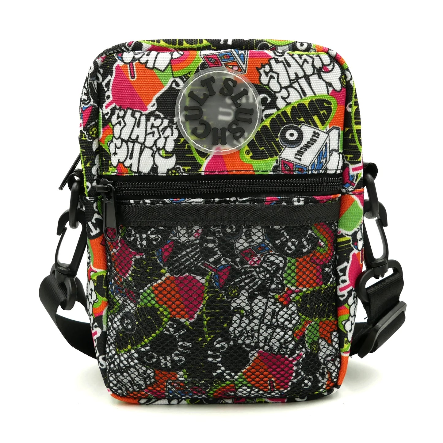 SLUSHCULT ANYWHERE SIDE BAG "STICKER SLAP V2" PRINT