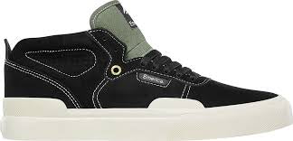 Emerica Pillar Skate Shoe Black/Olive Size 8.5