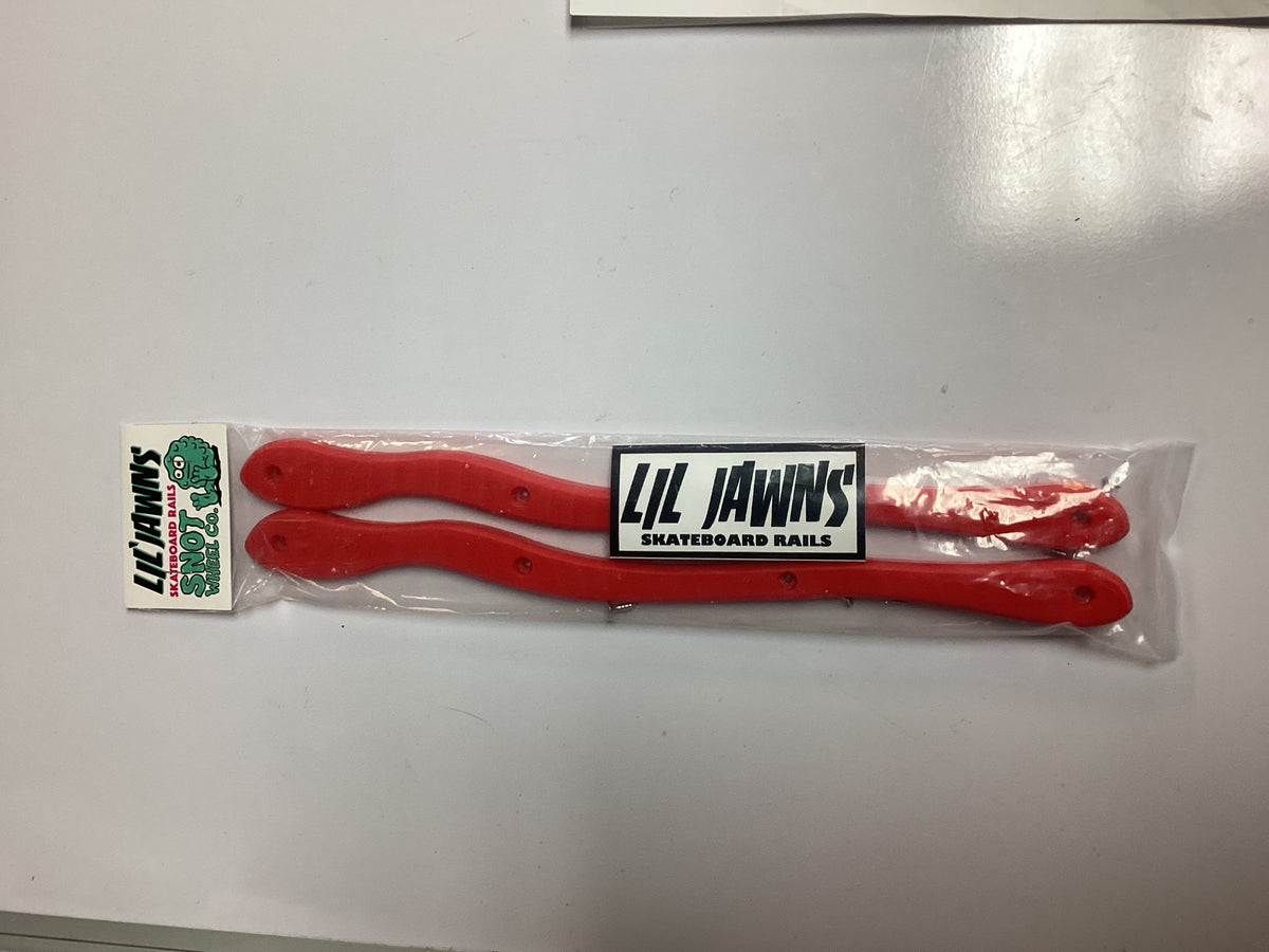 Lil Jawns X Snot Wheels Drip Skateboard Rails Red