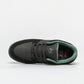 ES Accel Size 7 Slim Black/Green Skateboard Shoes