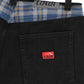 LAKAI PLAID CONTRAST WIDE LEG BLACK DENIMS