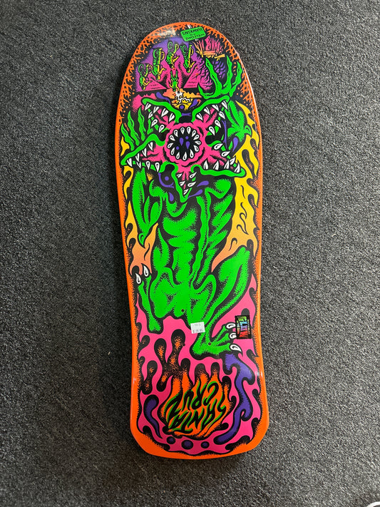 Santa Cruz X Stranger Things 10.7” deck Salba Demogorgon GLOW IN THE DARK