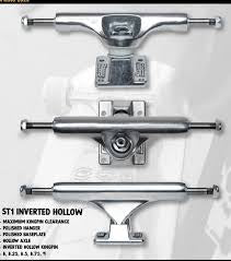 Slappy 8.75 ST1 Inverted Kingpin Hollow Skate Trucks Pair 8.75