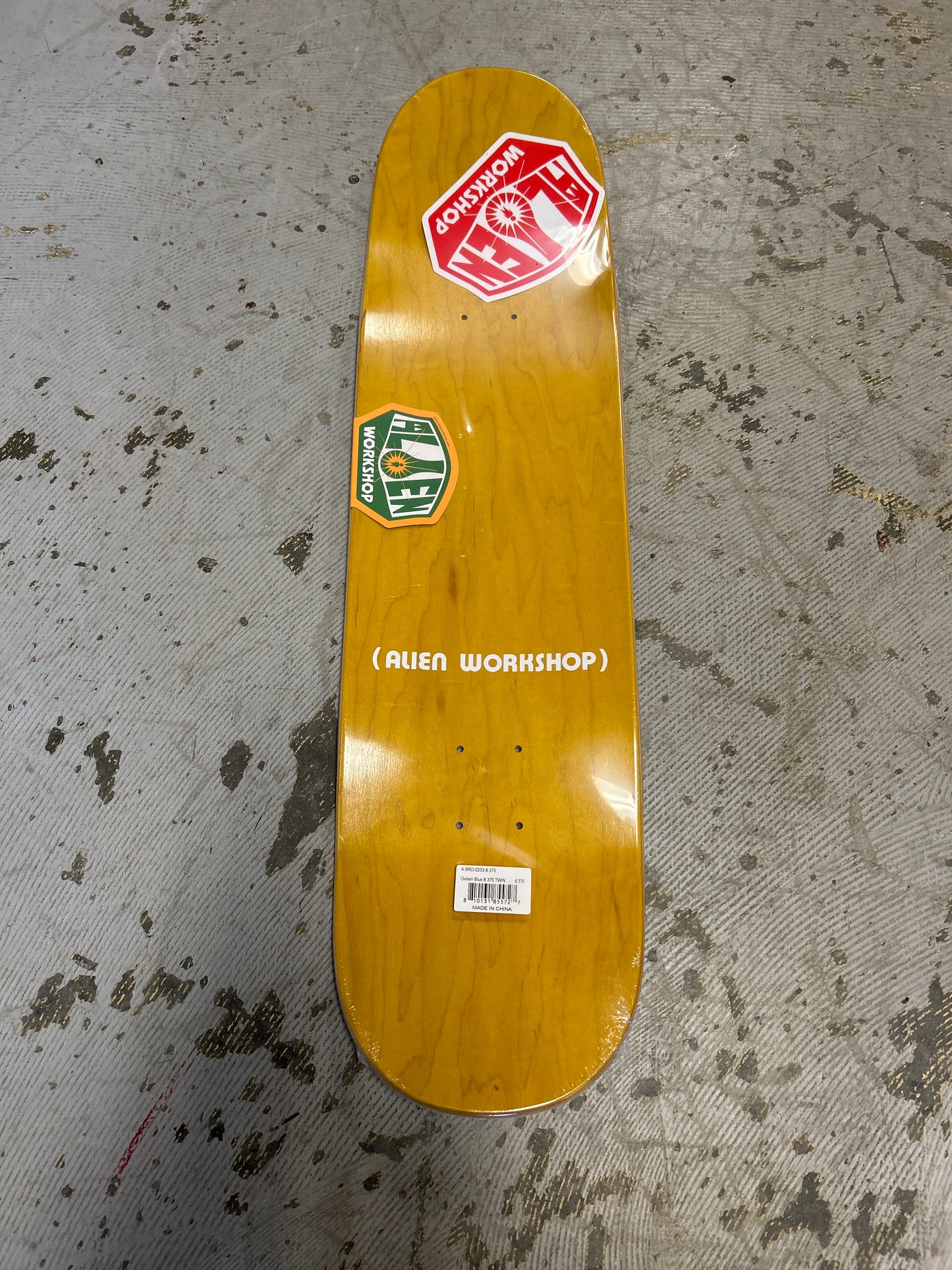 Alien Workshop 8.375 deck Owlien Blue Twin Tail