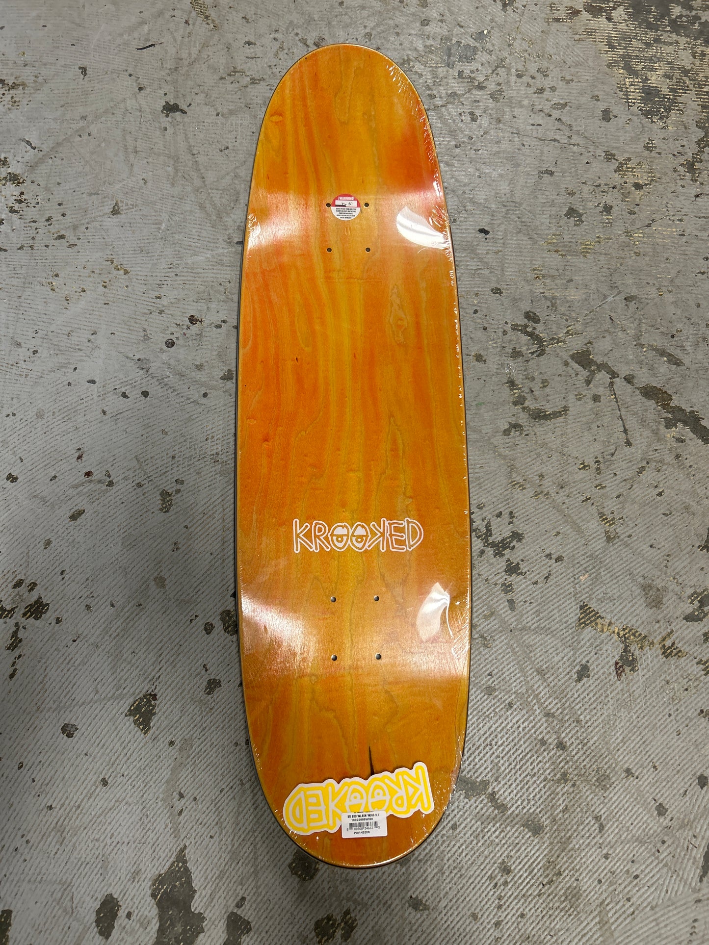 Krooked 9.1 deck A Wilson Wegg egg shape