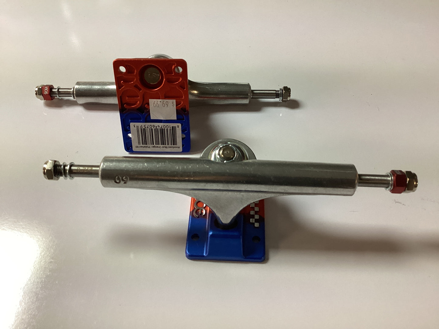 Ace Trucks set of 2 AF1 60 Anodized Blue/Orange