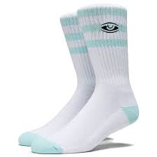 Toy Machine Watching Socks Sky Blue