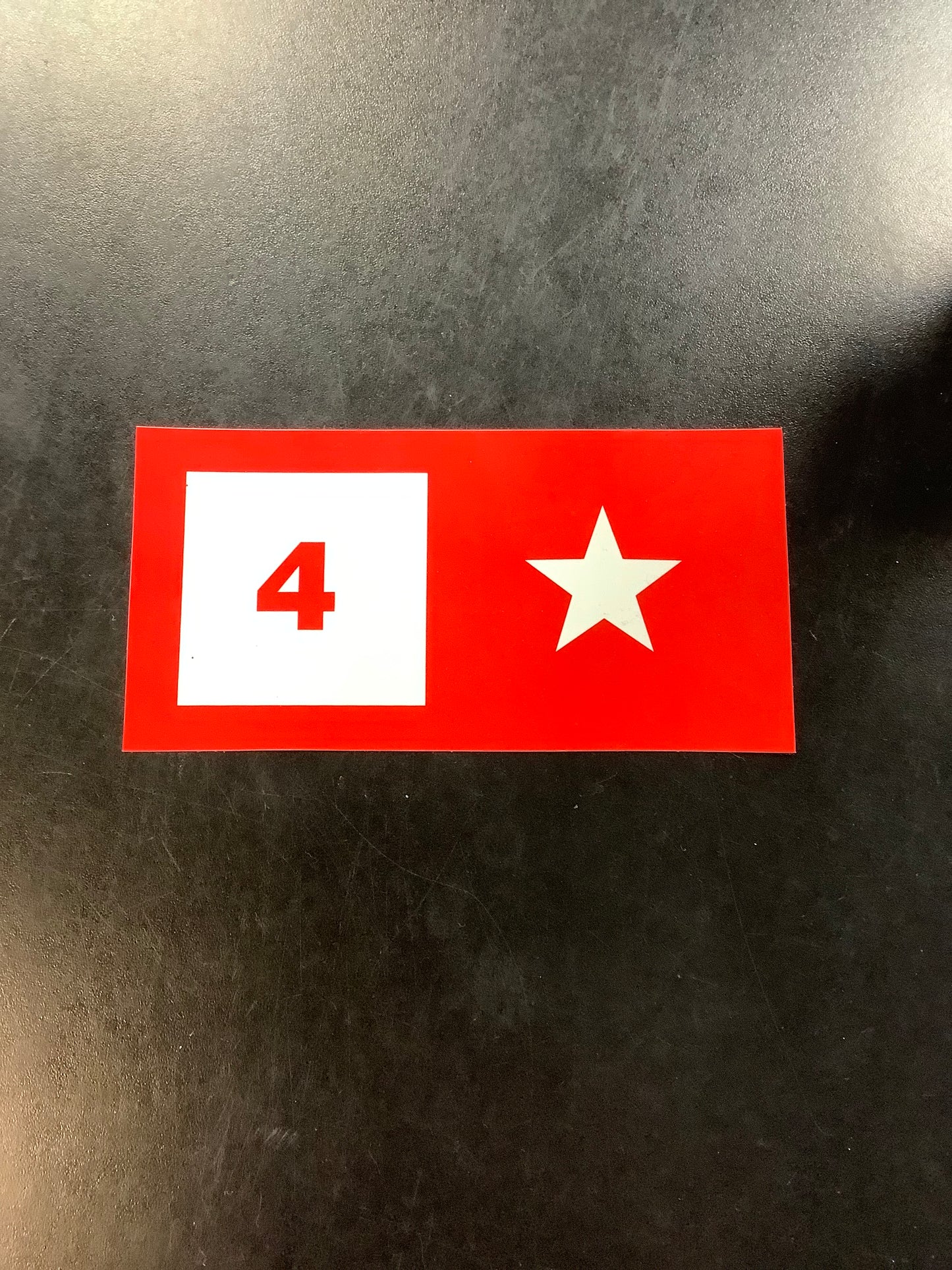 4 star Stickers 6”