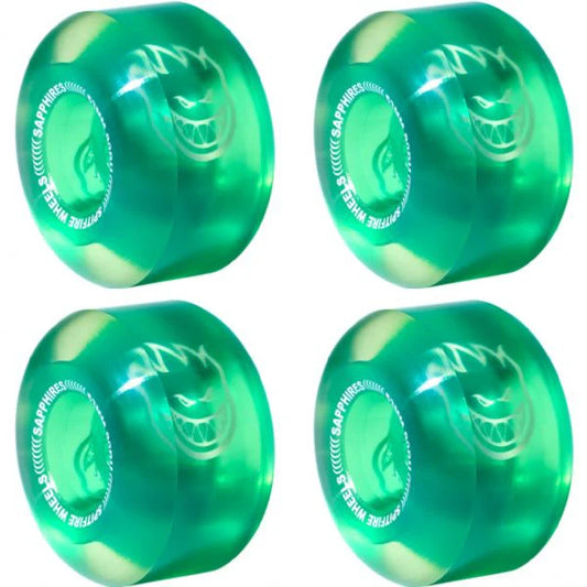 Spitfire Sapphire Skateboard Wheels 53 mm Green 90DU