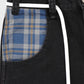 LAKAI PLAID CONTRAST WIDE LEG BLACK DENIMS