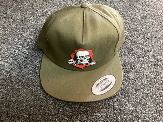 Powell Peralta SnapBack hat Ripper olive