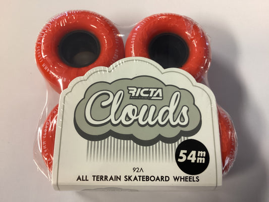 Ricta Clouds Skateboard Wheels 54mm 92a Orange