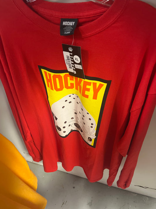 Hockey Mask LongSleeve Shirt Red XL