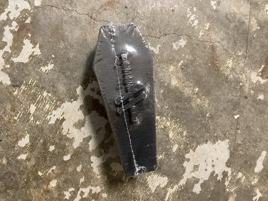 Deathwish wax candle crypt black coffin