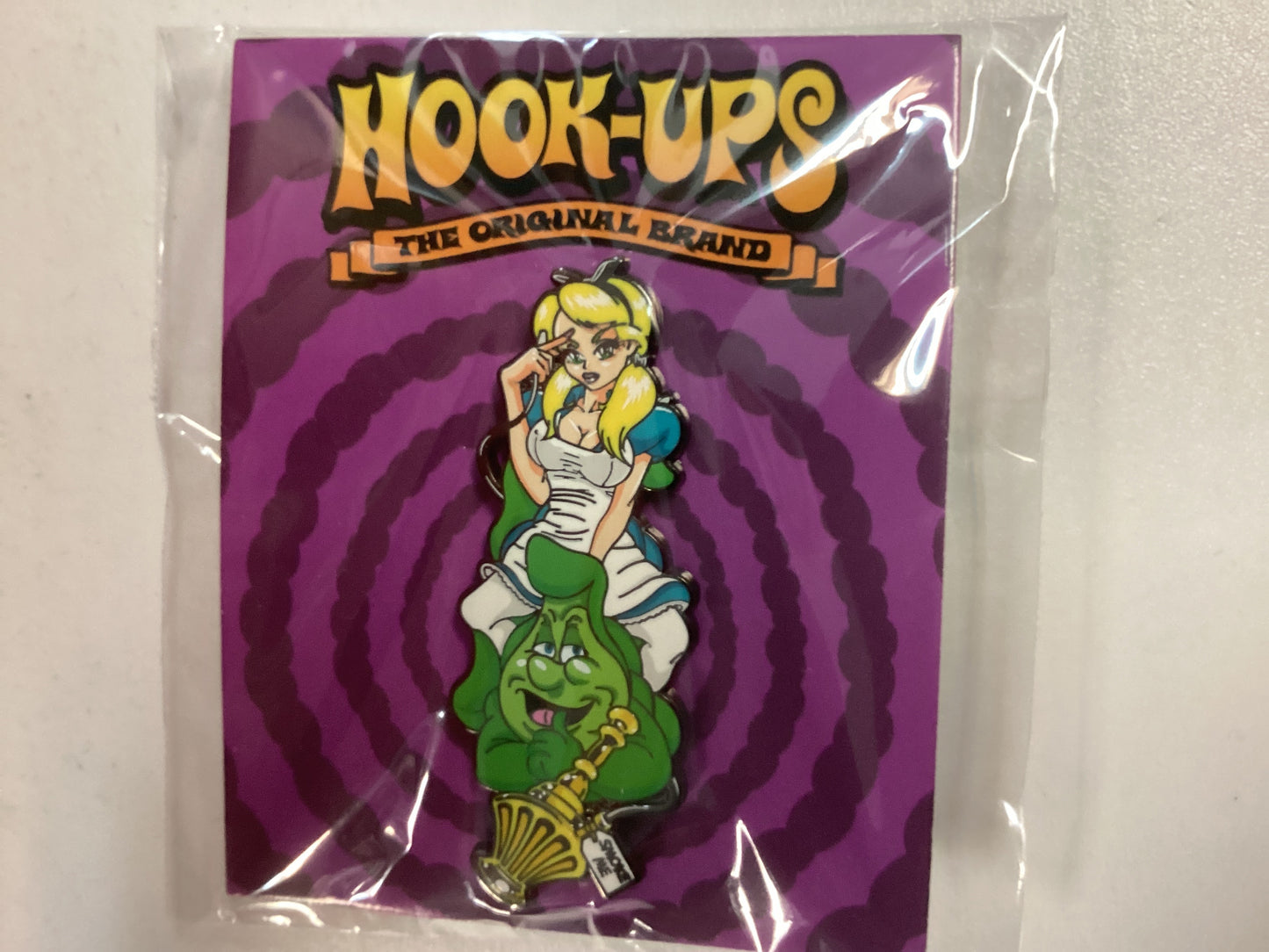 Hookups metal pin Alice and friends