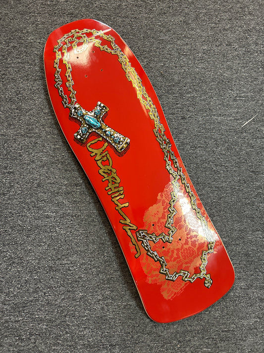 Powell Peralta Deck Underhill Cross reissue burgundy gold