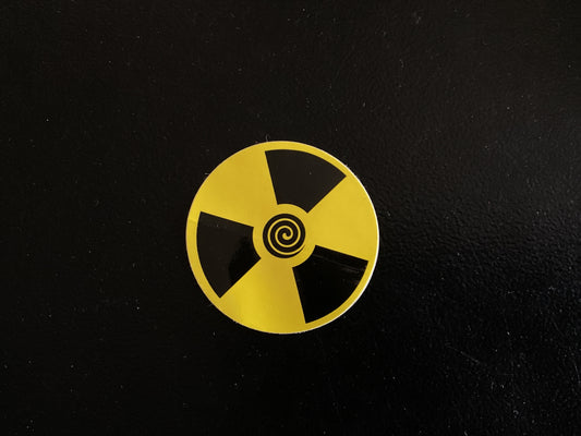 Hazard wheel sticker 1.5”
