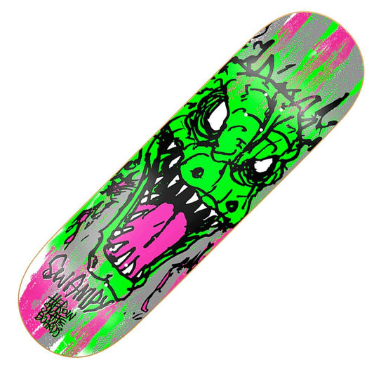 Heroin Skateboards Swampy Savages Skateboard Deck 9.0