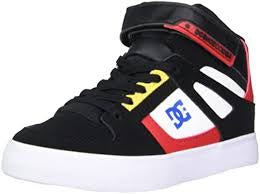 DC Pure High Top EV Shoe Black/White/Red Size 4K