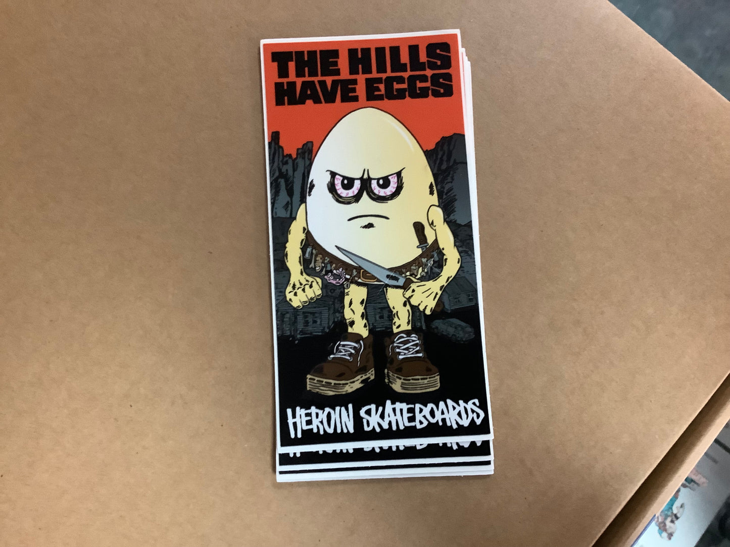 Heroin The Hills Have Eggs Sticker
