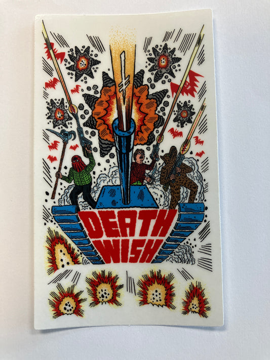 Deathwish Tank Sticker 5.5”x3.25”