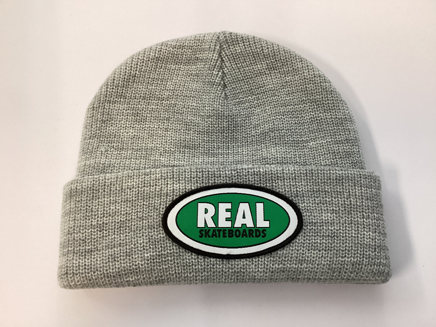 Real Beanie Oval Cuff Heather/Green hat