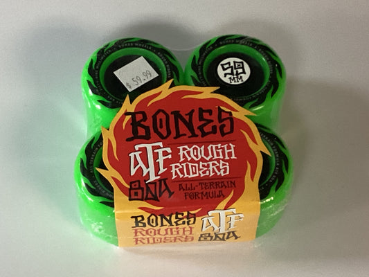 Bones Wheels ATF ROUGH RIDER ETERNAL FLAME 59mm 80a GREEN