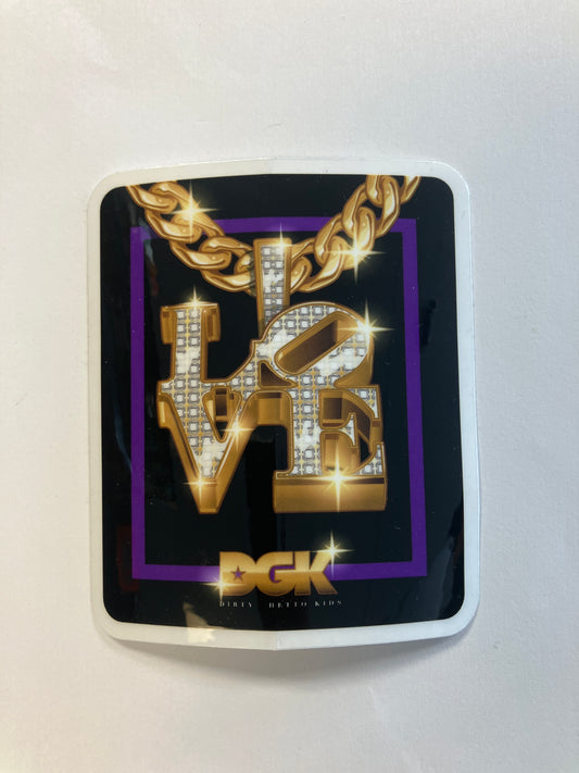 DGK LOVE Sticker 3.75”