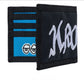 Krooked Double OK Script Bifold Wallet black/blue