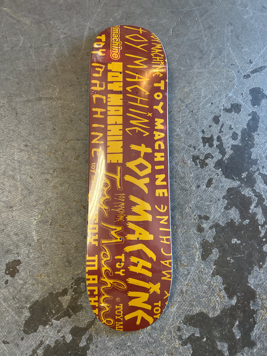 Toy Machine 8.0 Word Marks Red Deck