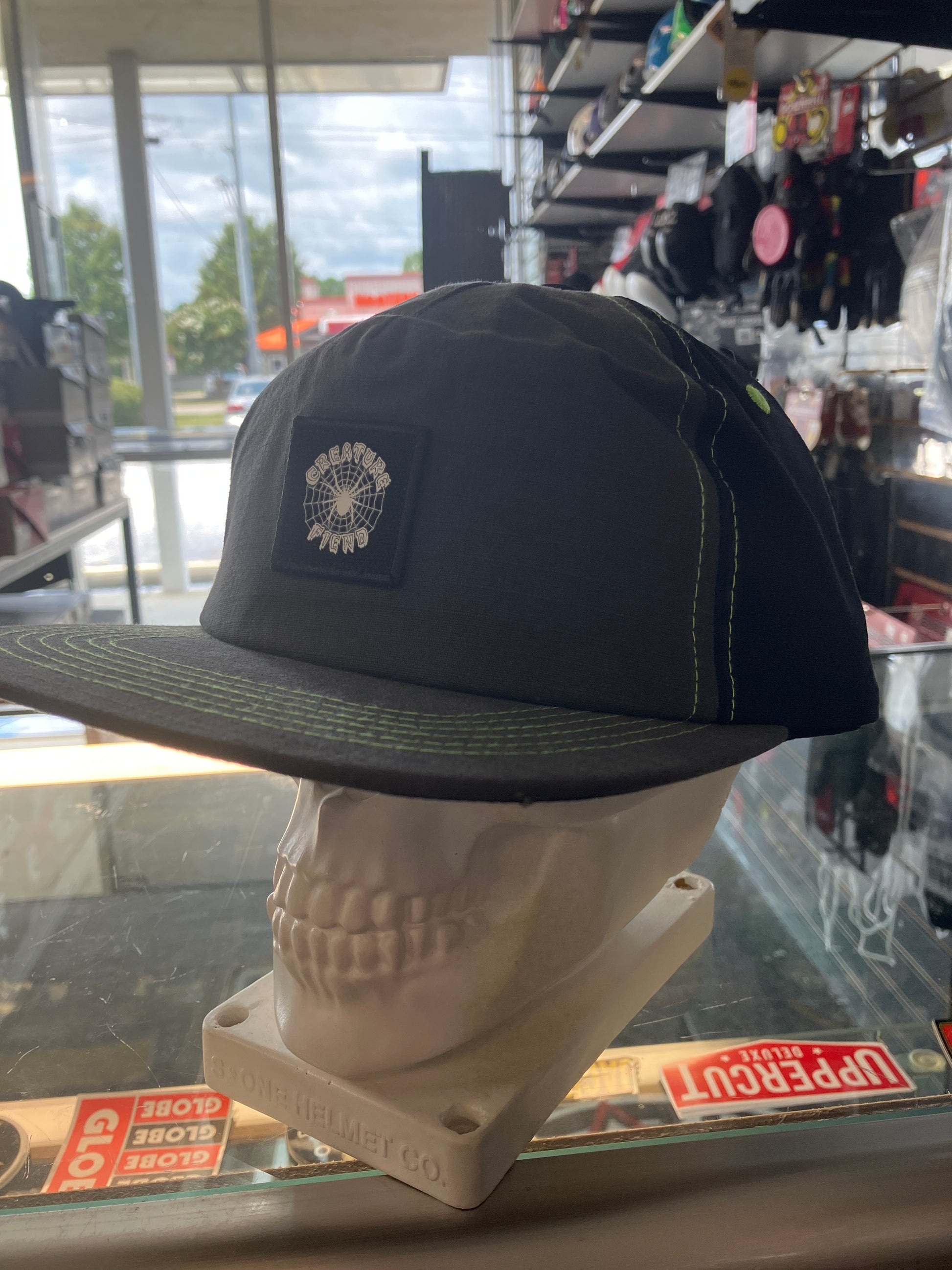 Creature Fiend Unstructured Patch SnapBack Hat Black/Grey