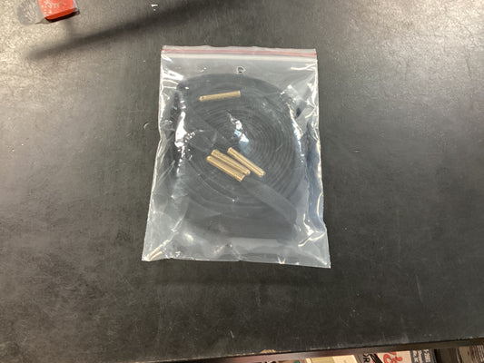 Black shoe laces w/ black aglets