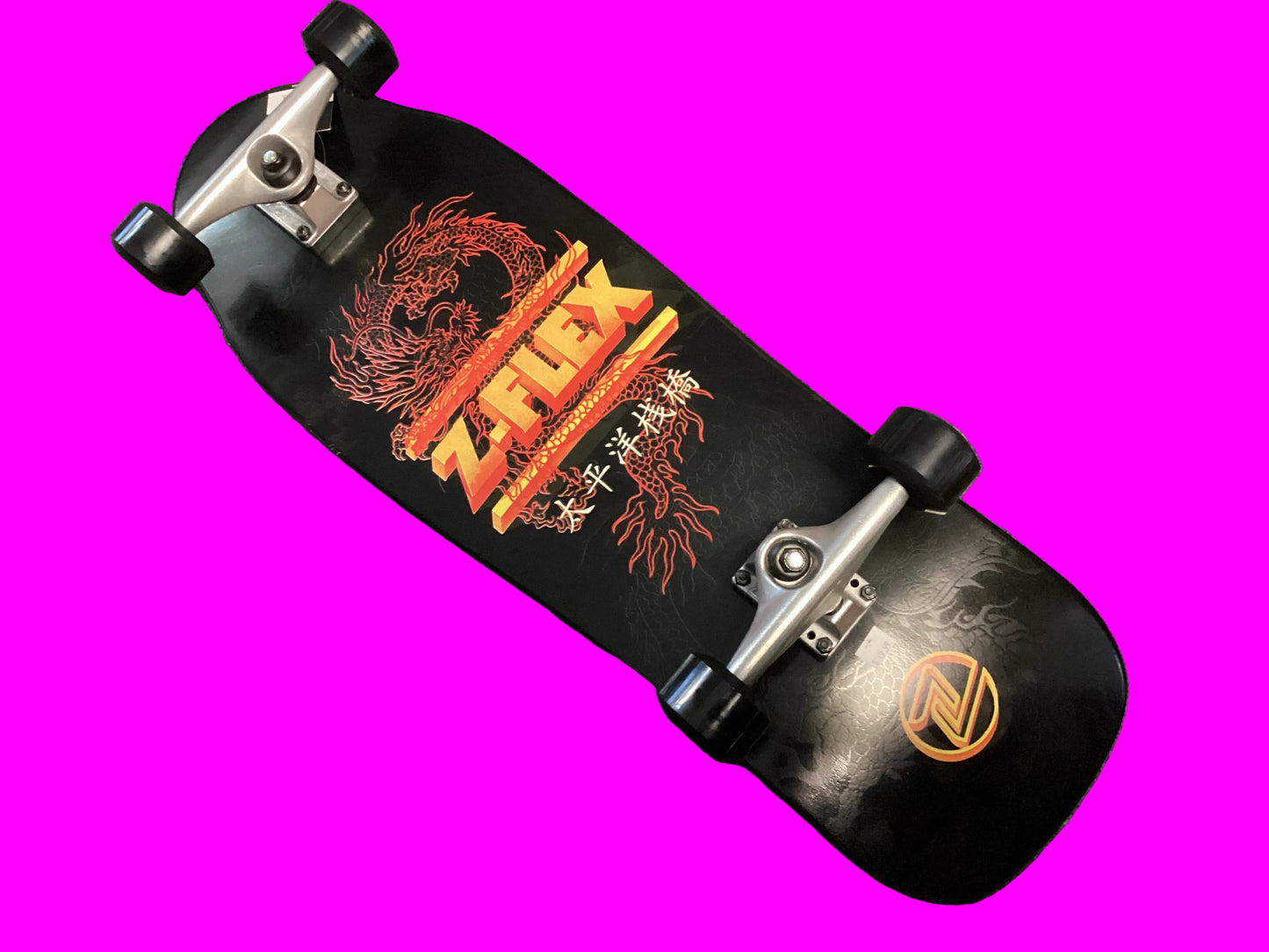 Z Flex 10” complete Skateboard Dragon 80s Bear